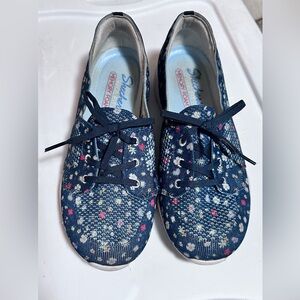 Skechers Blue and White Sneakers with Comfortable Fit